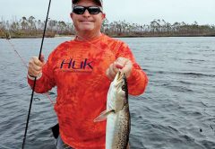 Aaron with a nice East Bay trout.