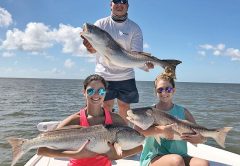 Abbey, Alley, and Chase from Albany, GA tripled up on bull reds.