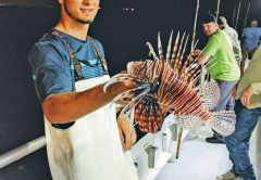 Alex with a nice lionfish.