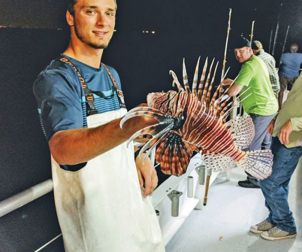 Alex with a nice lionfish.