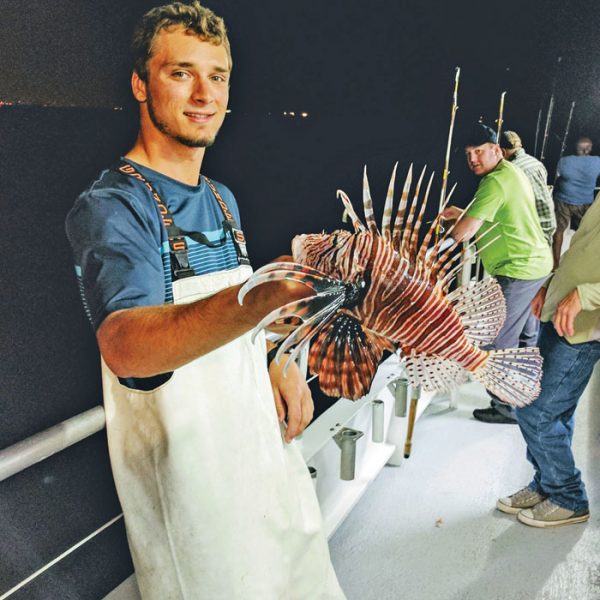 Alex with a nice lionfish.