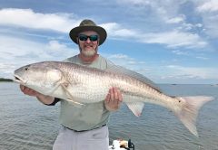 Art Slike, from Indiana, with his first ever bull red.