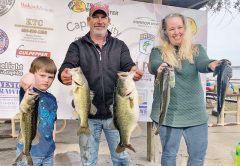 Barron Cox of Tallahassee with a 9-pound Lake Jackson tournament bass.