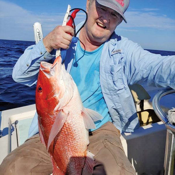 Butch gutted it out all day and hauled his snapper home. He’s one tough hombre!