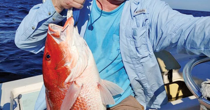 Butch gutted it out all day and hauled his snapper home. He’s one tough hombre!