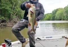 C-note with a fine Chipola River bass.