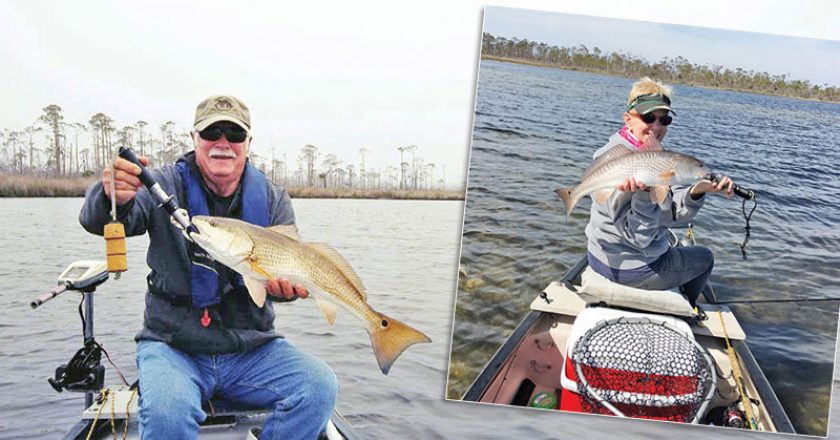 Capt Stan of Shortwater Charters fame continues to put it to reds on the flats with his lovely wife Georgia.