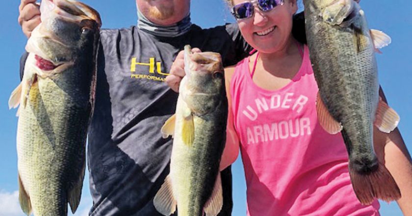 Chase and Brittany Crowe haulin’ in some nice bass.