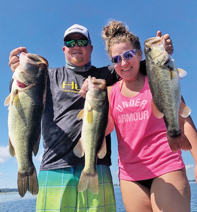 Chase and Brittany Crowe haulin’ in some nice bass.