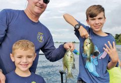 Chuck Foster and sons with some Seminole shellcracker.