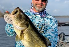 Cnote with an 8.6 pound Deerpoint bass.