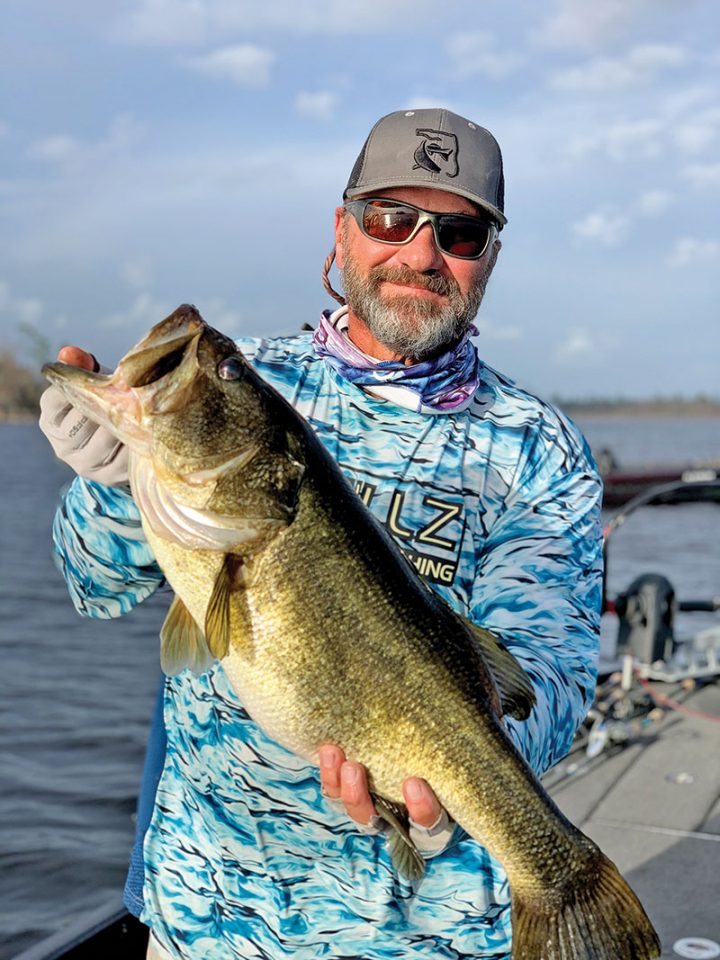 Cnote with an 8.6 pound Deerpoint bass.