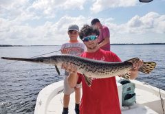 Dylan Shingler and Jake Hewett had some fun with this one fishing with Jason Hewett and Capt. Jason.