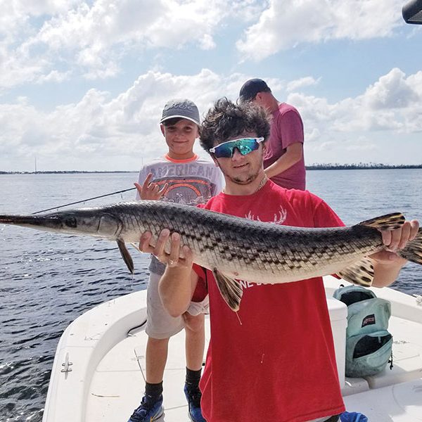 Dylan Shingler and Jake Hewett had some fun with this one fishing with Jason Hewett and Capt. Jason.