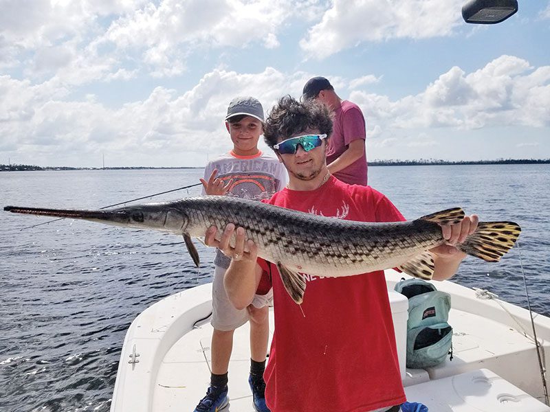 Dylan Shingler and Jake Hewett had some fun with this one fishing with Jason Hewett and Capt. Jason.