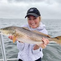 Even in the least favorable conditions, a good guide like Garrison Rosie with Reel Rosie Inshore Charters can make the magic happen.