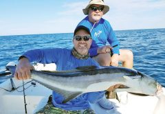 Frankie Henthorn with a nice cobia fishing with Capt. Jason.