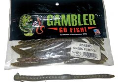 Gambler Sweebo worm on a Giggy Head jig.