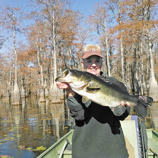 Georgia landed this giant bass at Carter’s Tract...This girl can fish!