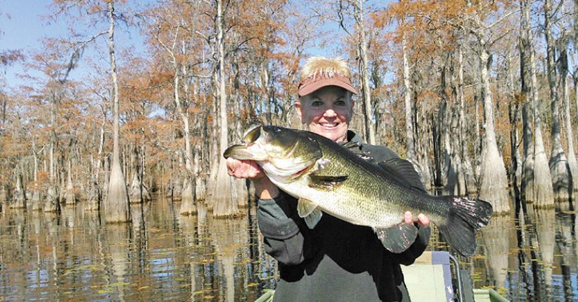 Georgia landed this giant bass at Carter’s Tract...This girl can fish!