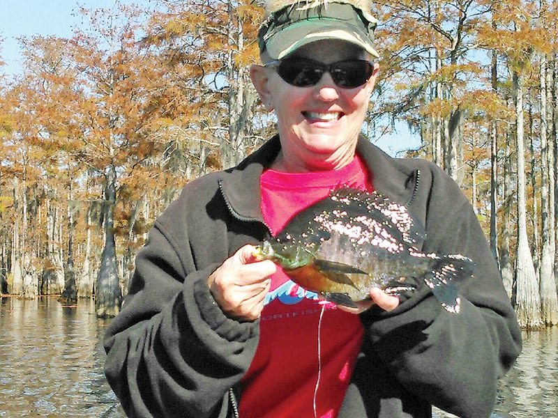 Georgia with a fine bream from the Carter’s Tract.