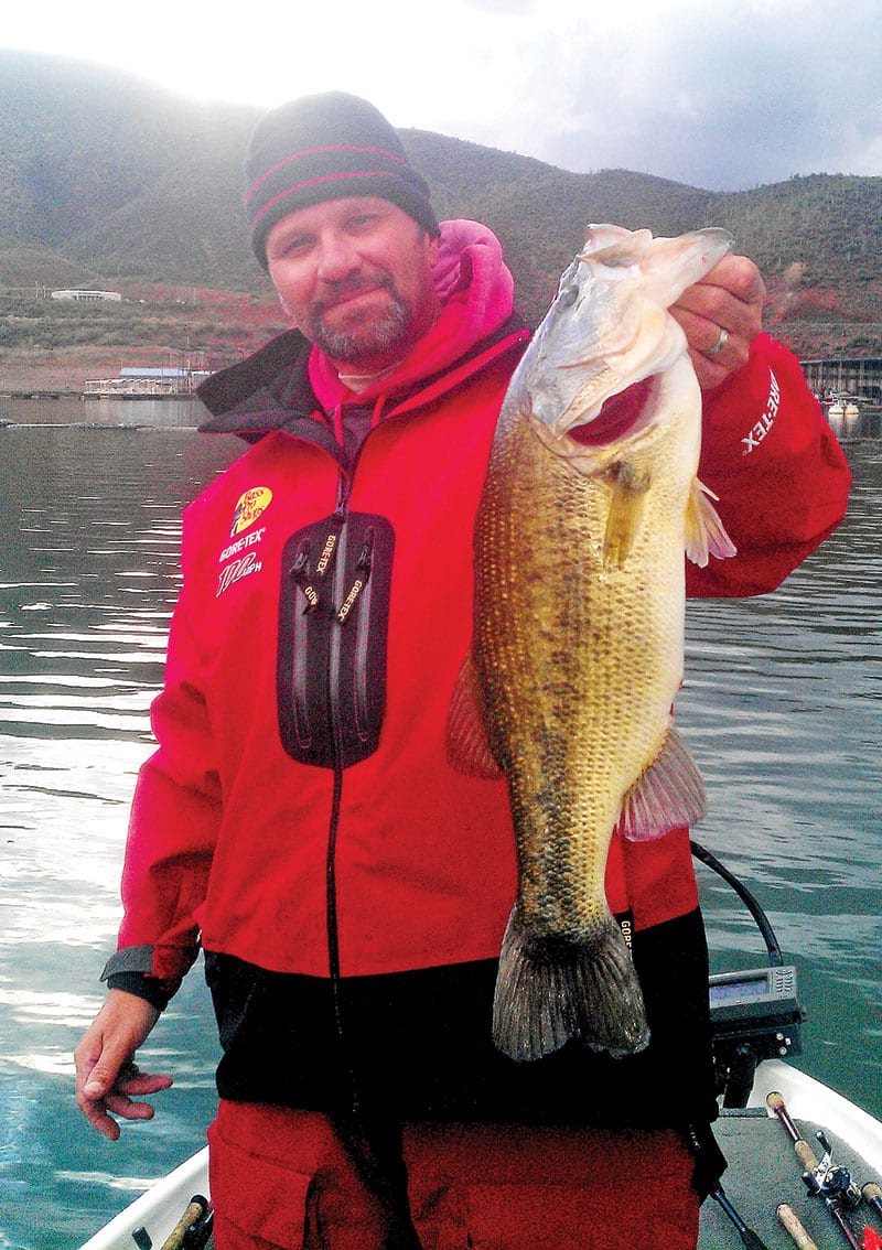 C-note proving big bass bite in the extreme cold