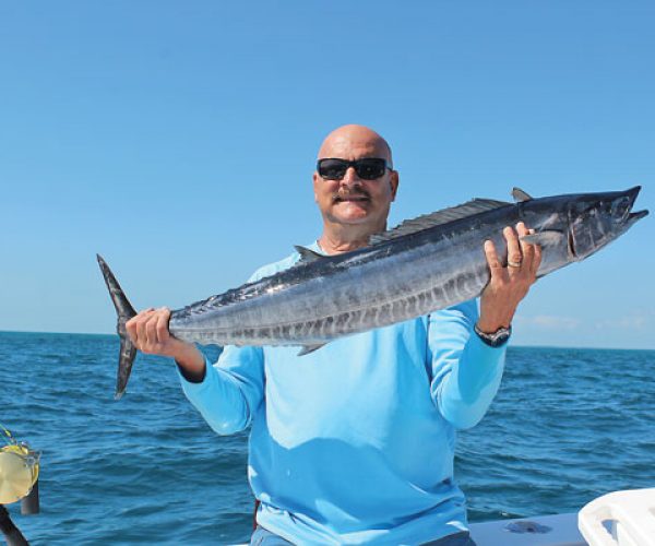 Ed from California Customs with a solid wahoo