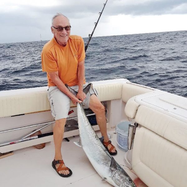 Jeff Pollack with a 46 lb. king fishing with Capt. Chester of Natural World Charters in Carrabelle.