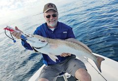 Jody was all smiles after finally landing his first ever redfish.