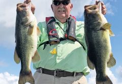 John from Panama City with a nice haul of bass with guide Paul Tyre.