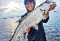 Johnny fishing East Bay for trout got a nice surprise on the C-note boat.