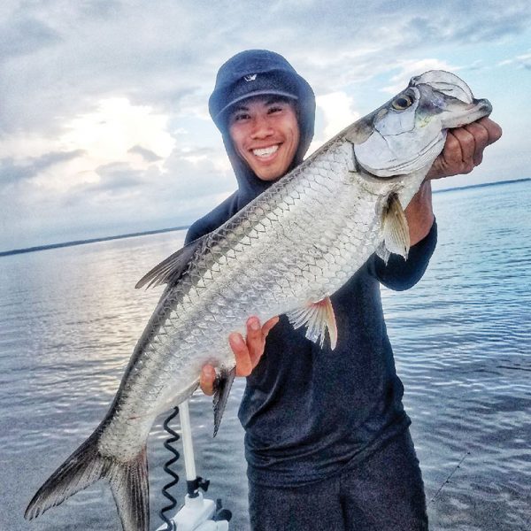 Johnny fishing East Bay for trout got a nice surprise on the C-note boat.