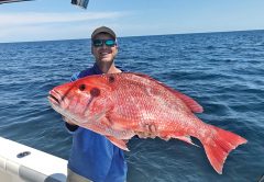 Jon Blue with a stud Panama City snapper.