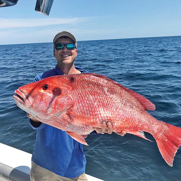 Jon Blue with a stud Panama City snapper.