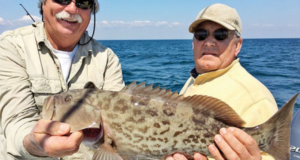 Jon Johnson bagged this gag grouper with Capt. Chester Reese.