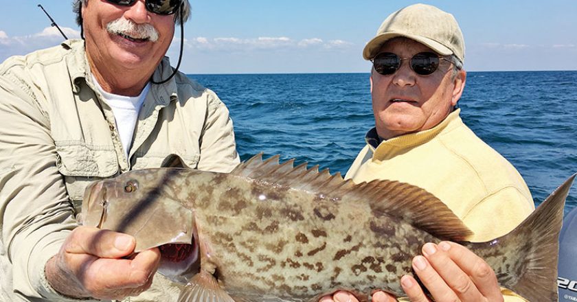 Jon Johnson bagged this gag grouper with Capt. Chester Reese.