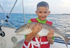 Kyle hooked and reeled this one in with no help!