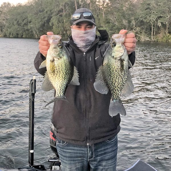 Kyle Pridgen with some slab crappie.