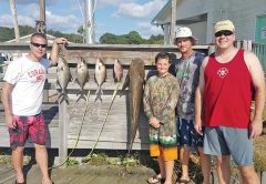 Left to right: Greg, Mathew, Capt. Tew & Karsten.