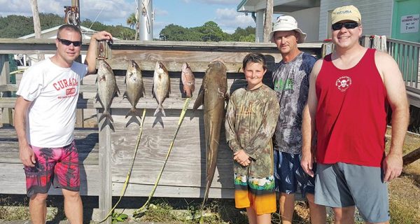 Left to right: Greg, Mathew, Capt. Tew & Karsten.