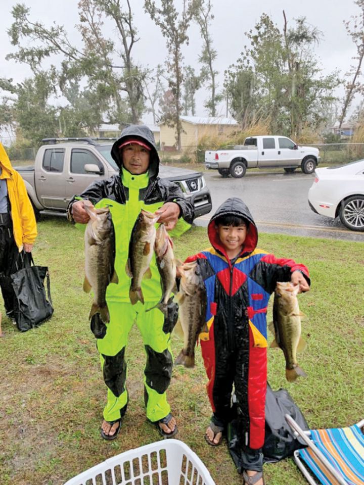 Long Bach and his son Ian won a recent Reel Money Team Trail tournament on Deerpoint Lake with this fine winning bag of bass weighing in at 12.84 pounds!