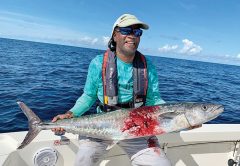 Mr. Walter from Savannah, GA with a 50 lb king caught just off of Cape San Blas with Capt. Todd & Saltwater Obsessions.