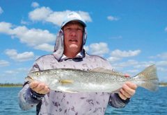 PJ with a gator trout.