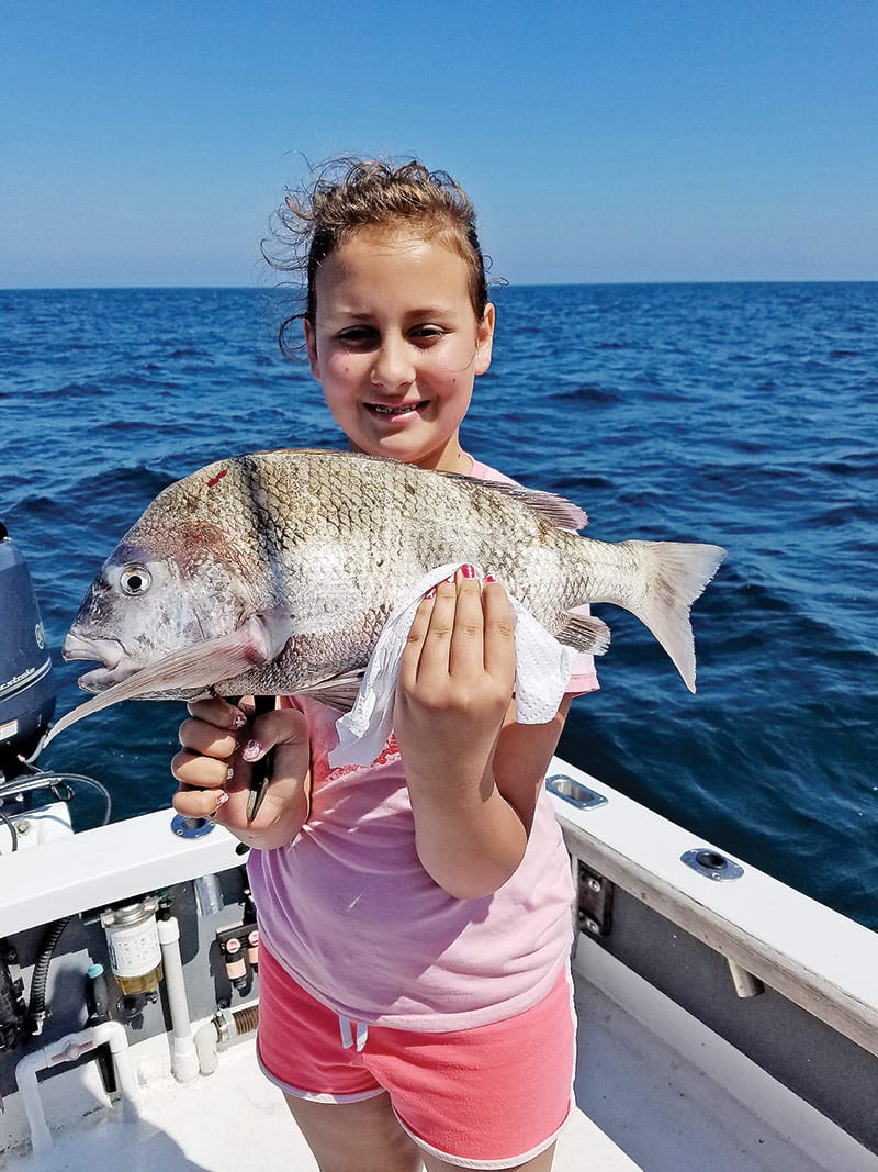 Sheepshead caught by our great angler Aden Cash.