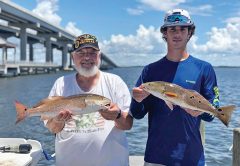 Some nice reds aboard Choctawhatchee Bay Fishing Charters with Capt Brad.
