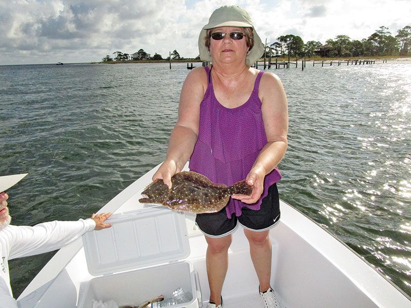 Southern flounder caught by Robin Squires.