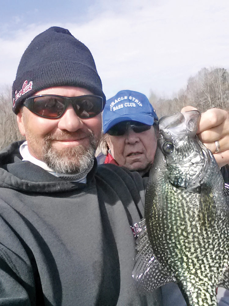 Tricky and I on a recent trip to Lake Seminole.