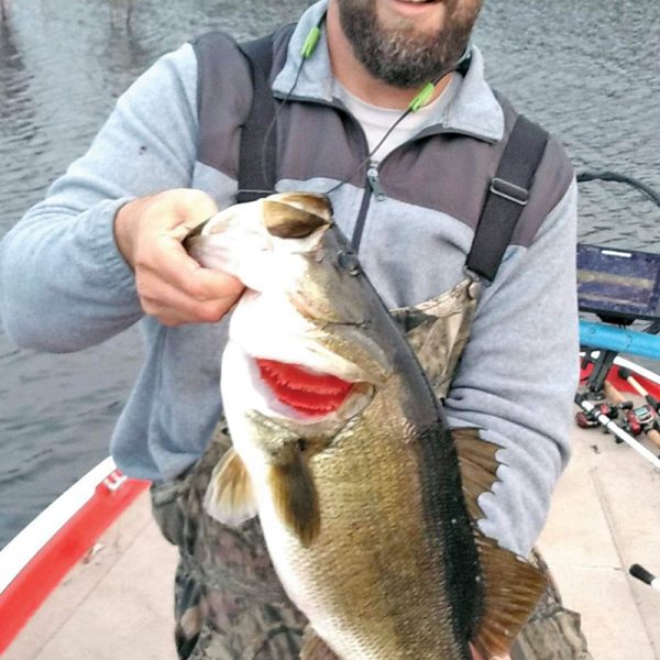 Tyler Gingritch with a 10 pounder caught during a club tournament on Hammock Lake. What a whopper!