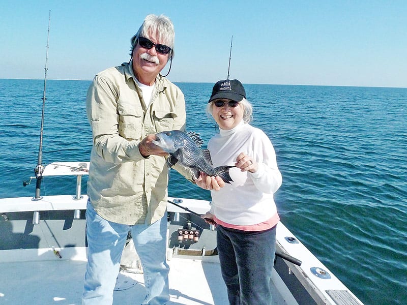 Winter Black Bass taken by Mary Johnson.