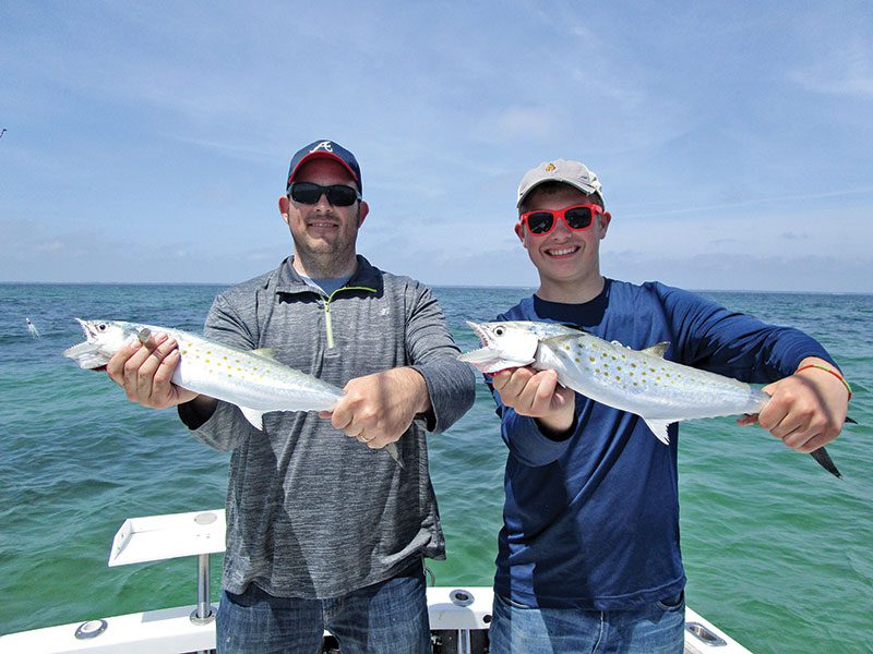 Winter Spanish caught by Robert Klein and Jim Short with Capt. Chester Reese.
